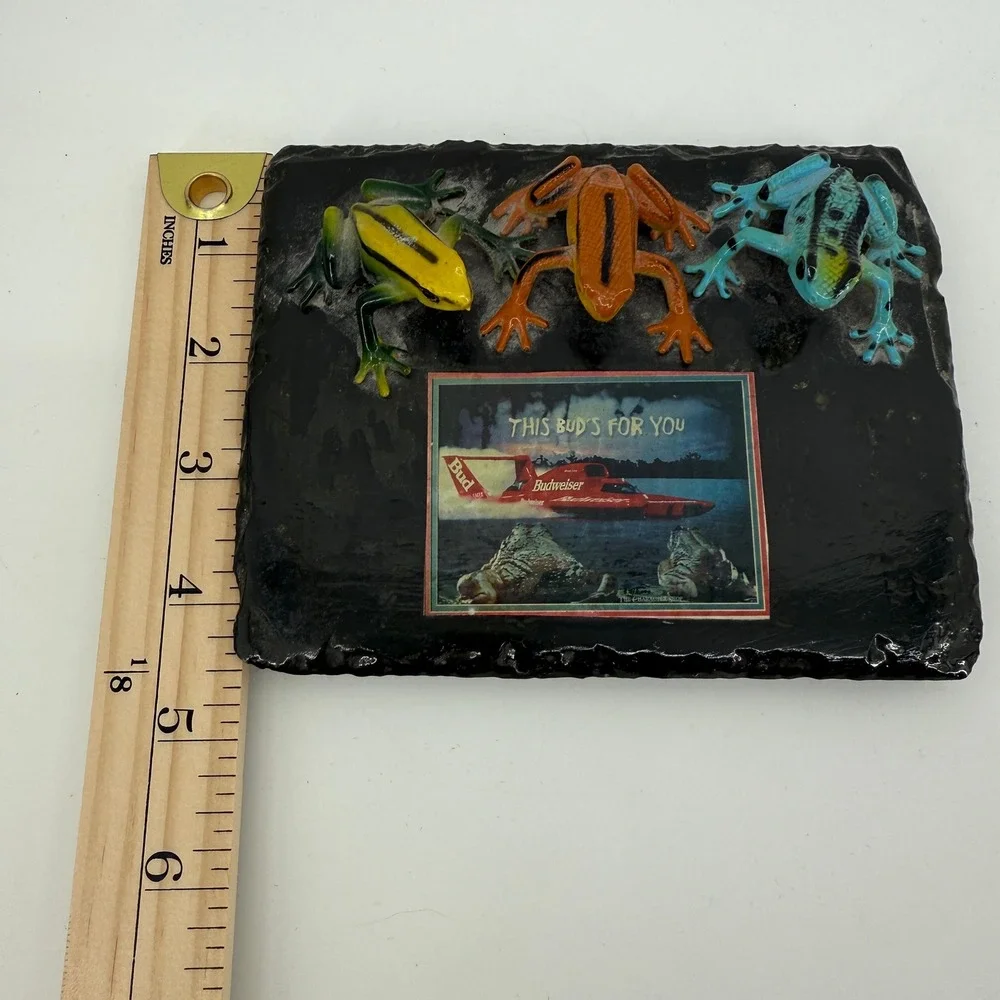 Budweiser Frogs Slate Plaque 
